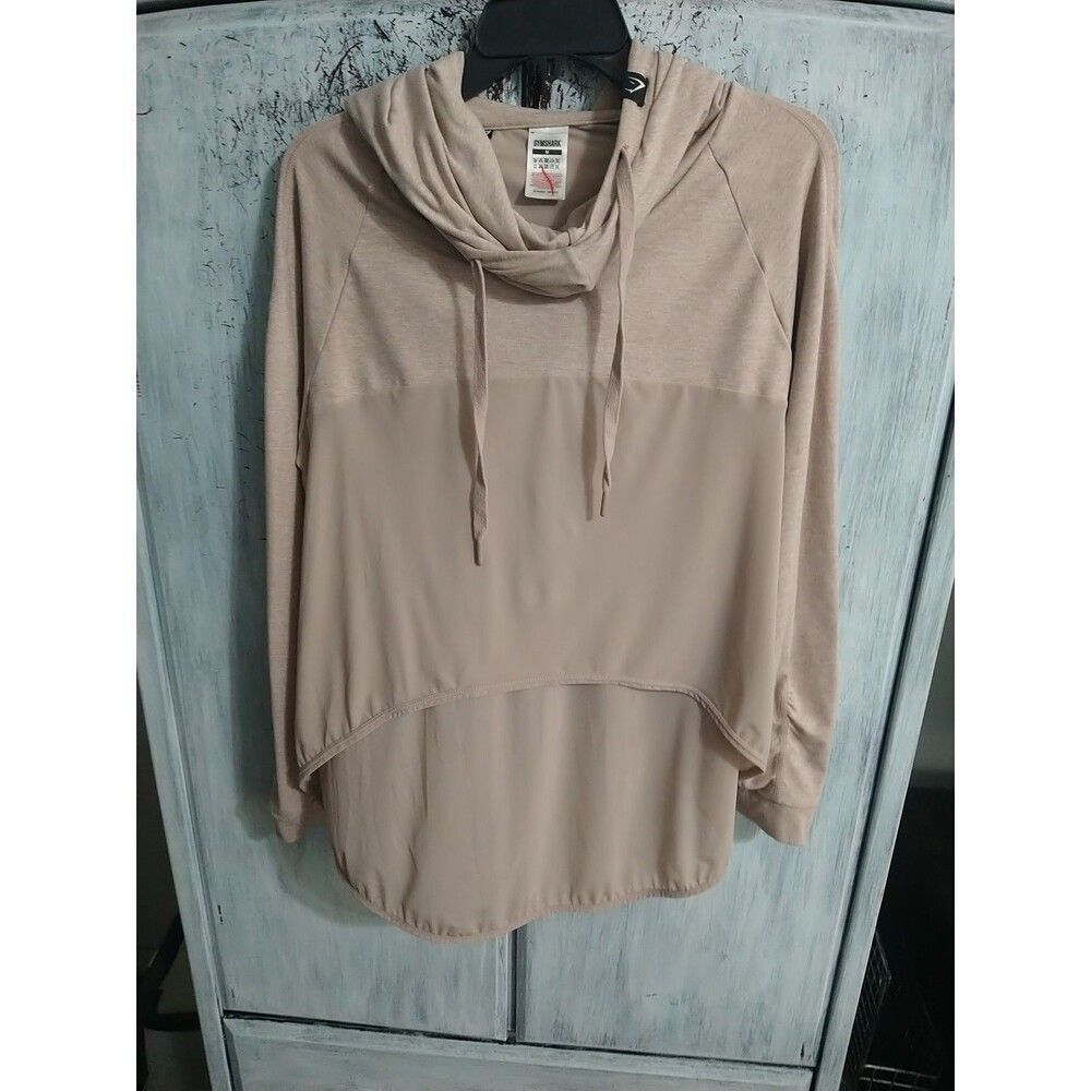 Gymshark Hooded Sheer Long Sleeve Hoodie Medium Athletic Cozy
